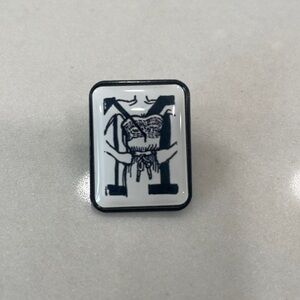 Initial M pin by MiuMiu